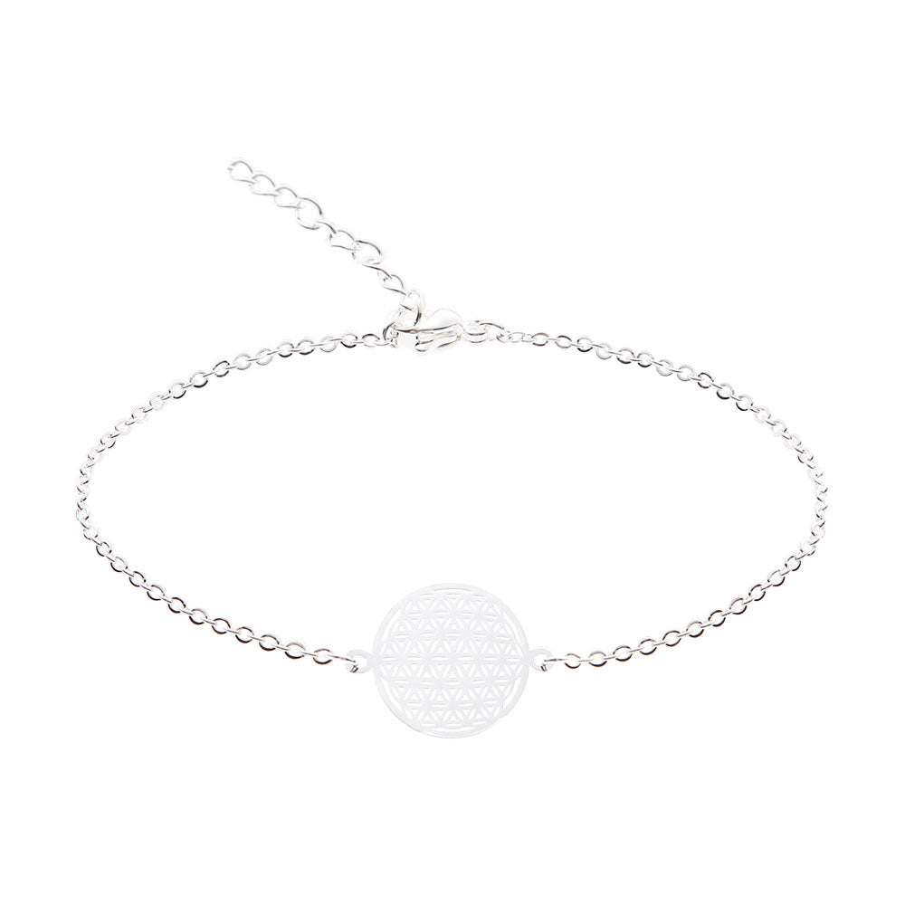 Armband "Classics" - versilbert - Blume des Lebens