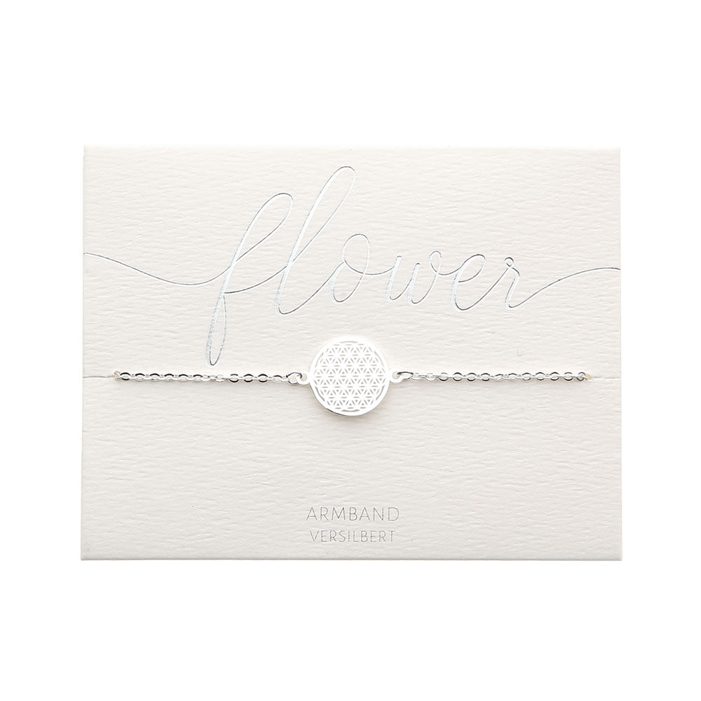 Armband "Classics" - versilbert - Blume des Lebens
