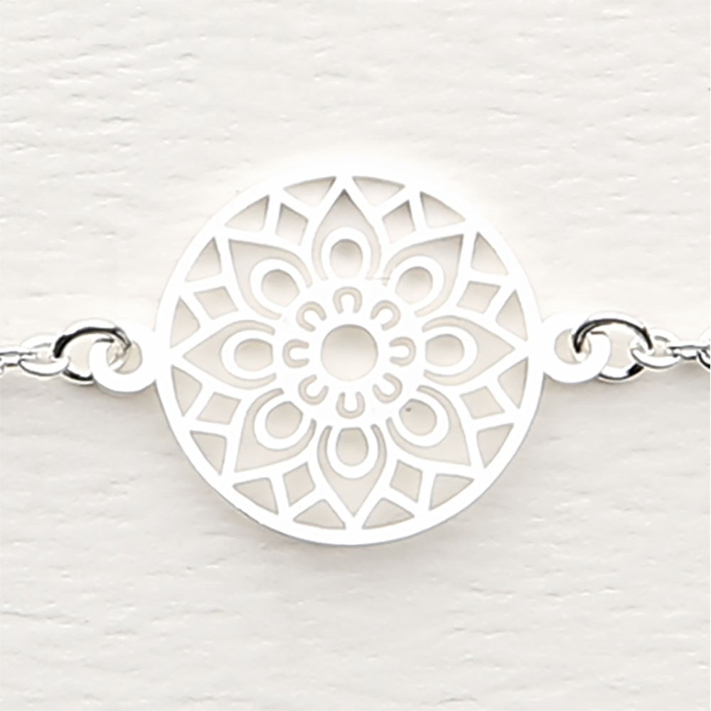 Armband "Classics" - versilbert - Mandala des Glücks