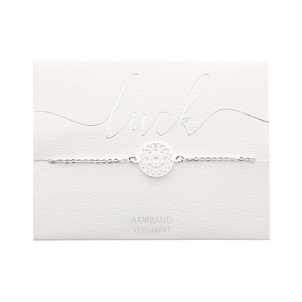Armband "Classics" - versilbert - Mandala des Glücks
