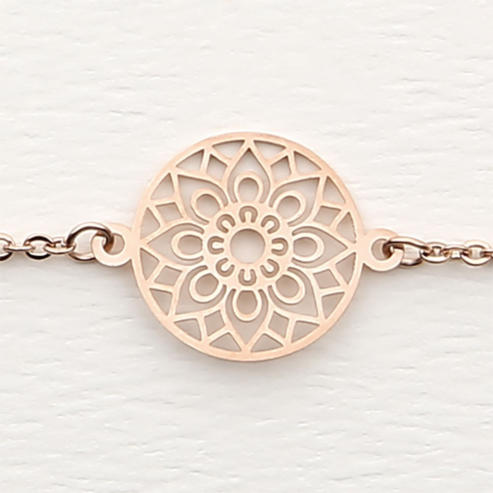 Armband "Classics" - rosévergoldet - Mandala des Glücks