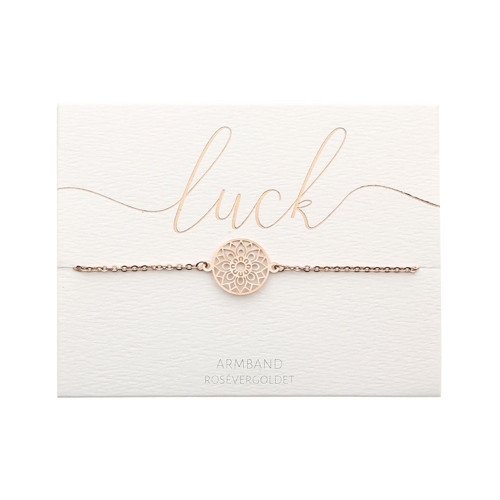 Armband "Classics" - rosévergoldet - Mandala des Glücks