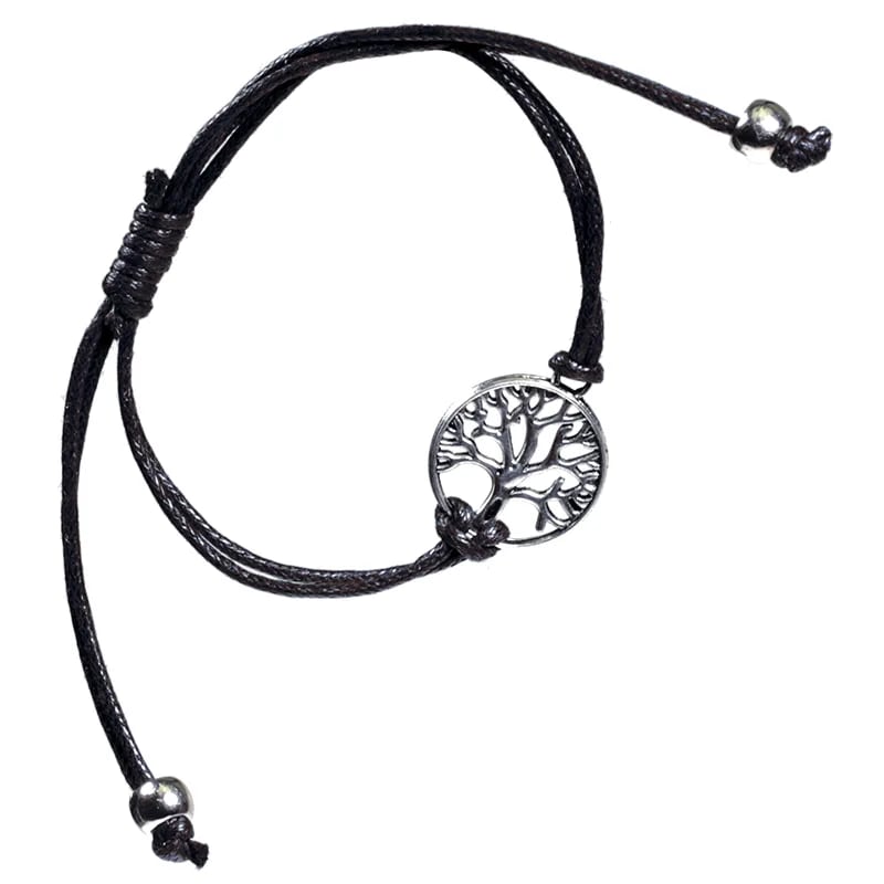 Armband Baum des Lebens schwarz verstellbar