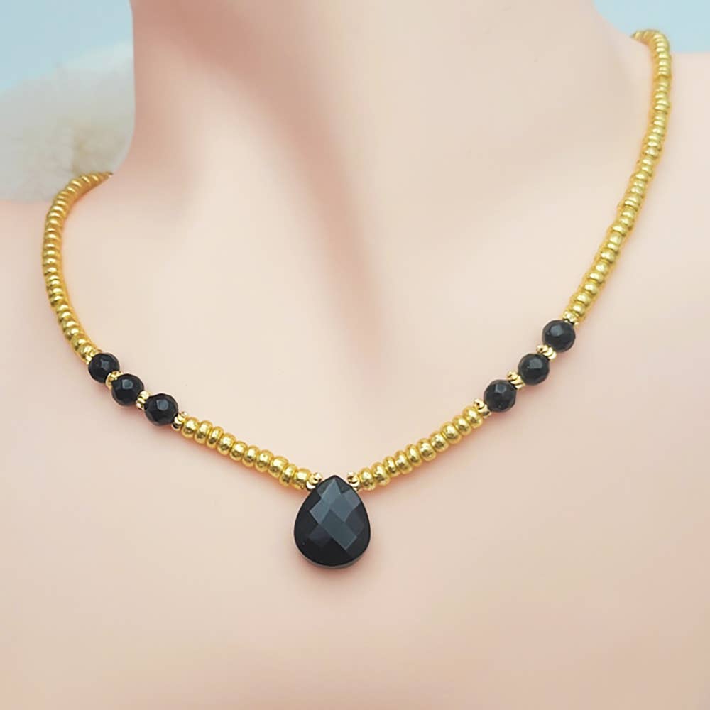 Braswi Halskette Onyx