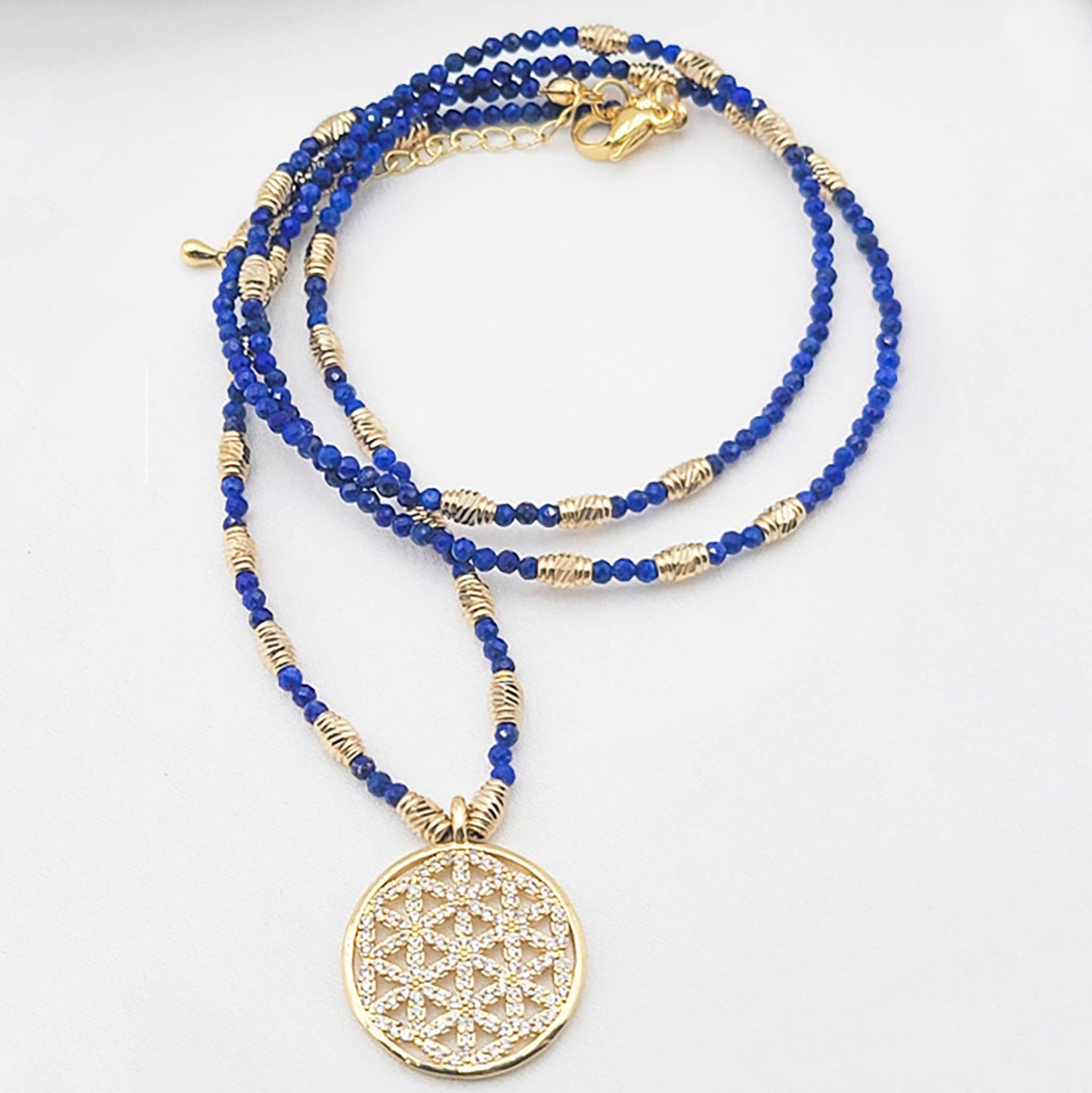 Yantra-Kette Lapislazuli