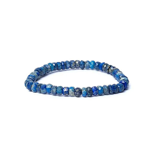 Armband Lapislazuli Facette elastisch