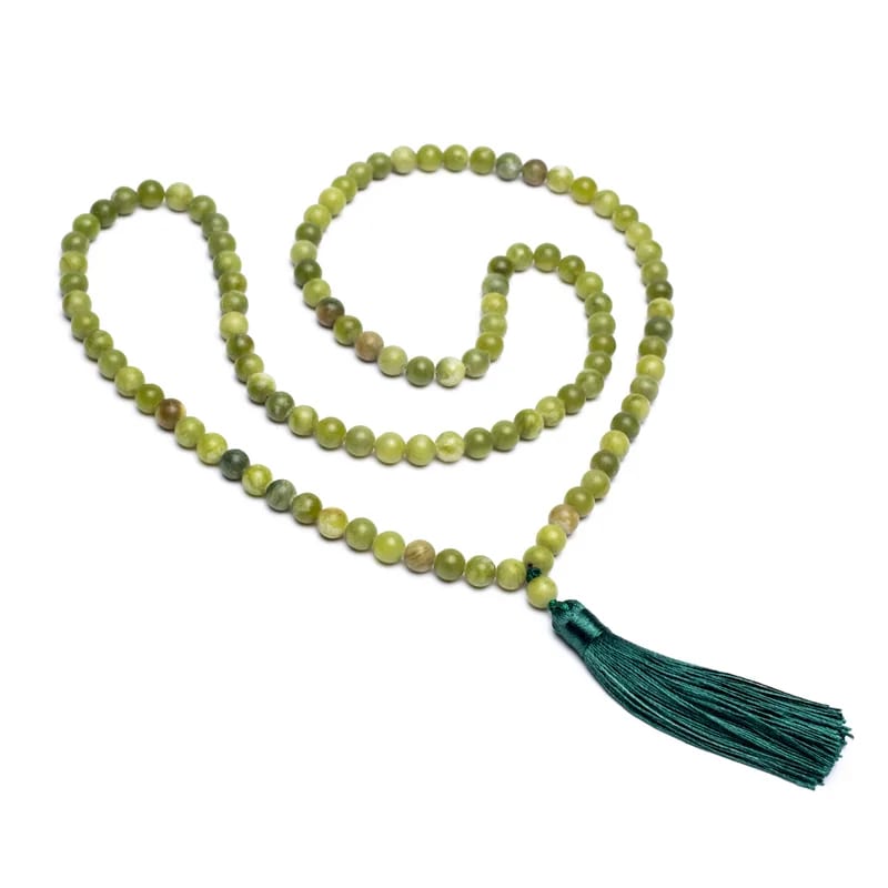 Mala Xinyi Jade Quaste 108 Perlen + Geschenkbeutel