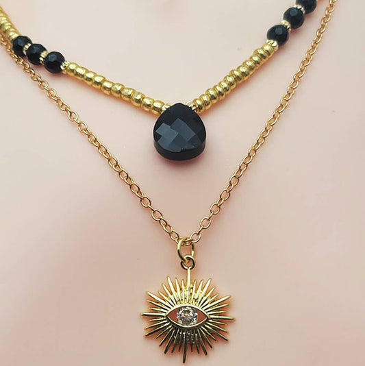 Braswi Halskette Onyx