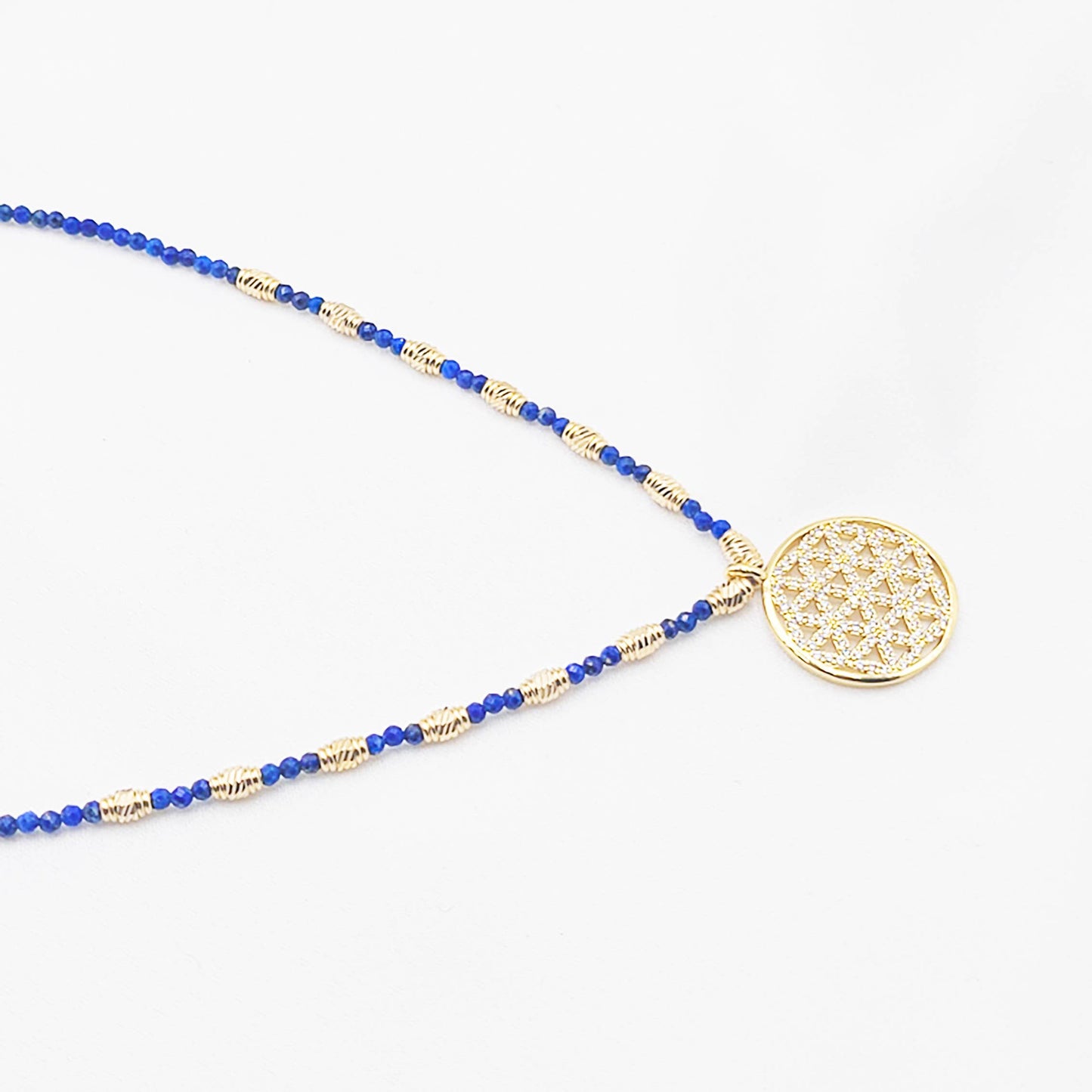 Yantra-Kette Lapislazuli